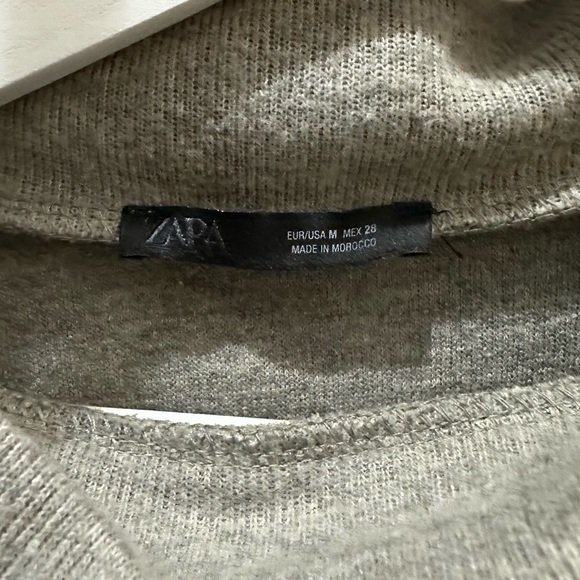 Zara Taupe Knit Top - Picture 5 of 8